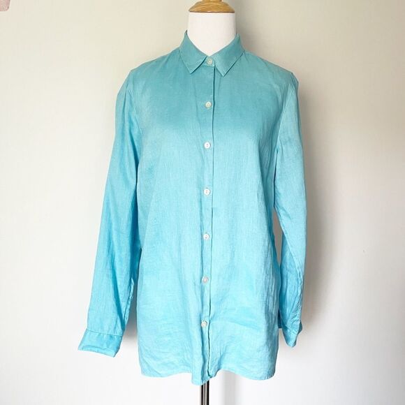 J. Jill Love Linen Essential Shirt - Picture 1 of 4